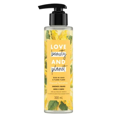 Sabonete Líquido para Mãos e Corpo Love Beauty And Planet Óleo de Coco e Ylang Ylang 300ml