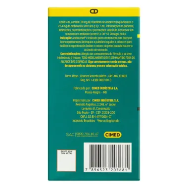 Ambroxmel 30mg/5ml Xarope Adulto com 120ml