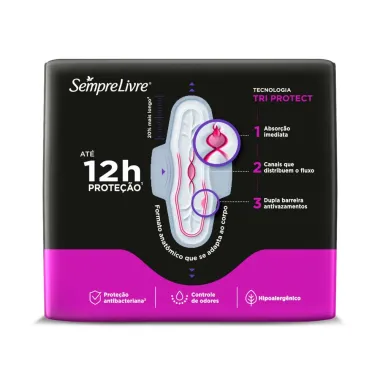 Absorvente Externo Sempre Livre Conforto Noturno Suave 32 Unidades Leve Mais Por Menos