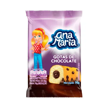 Bolinho Ana Maria Gotas de Chocolate 70g