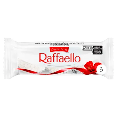 Bombons Ferrero Raffaello com 3 Unidades