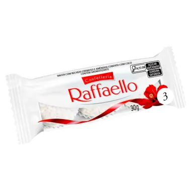 Bombons Ferrero Raffaello com 3 Unidades