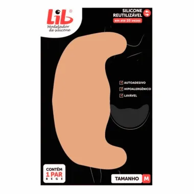 Modelador para Seios Lib Silicone Reutilizável Tamanho M 1 par