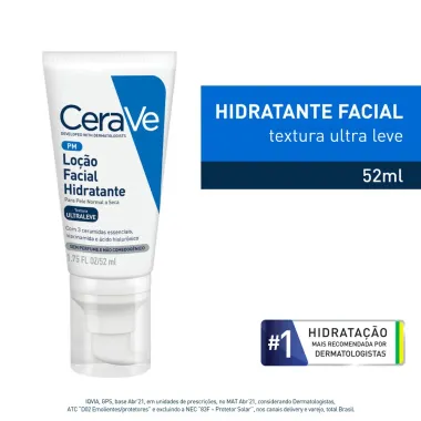 CeraVe Loção Facial Hidratante Pele Normal a Seca 52ml