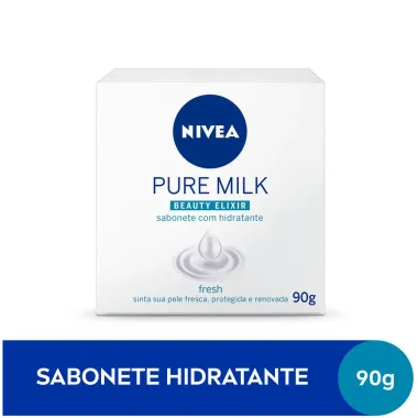 Sabonete em Barra Hidratante Nivea Pure Milk Fresh 90g