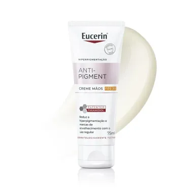 Eucerin Anti-Pigment Creme Hidrante Clareador de M&atilde;os FPS 30 75ml