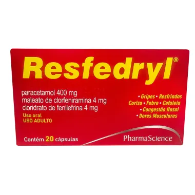 Resfedryl com 20 Cápsulas