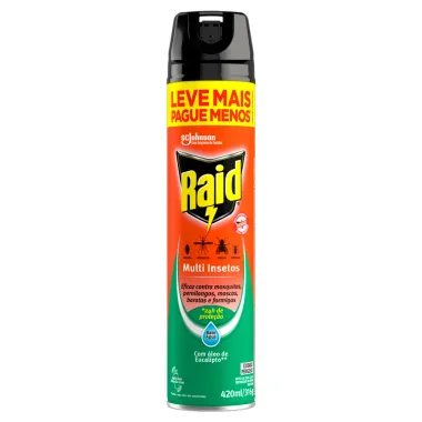 Inseticida Raid Multi Insetos Leve Mais por Menos 420ml