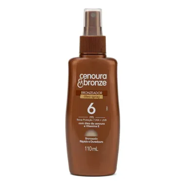 Óleo Bronzeador FPS 6 Cenoura e Bronze 110ml