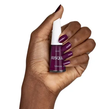 Esmalte Risque Roxo Cremoso Turmalina com 8ml
