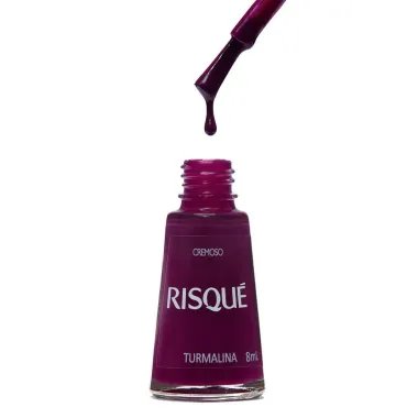 Esmalte Risque Roxo Cremoso Turmalina com 8ml