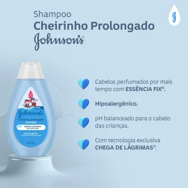 Shampoo Johnson's Cheirinho Prolongado 200ml