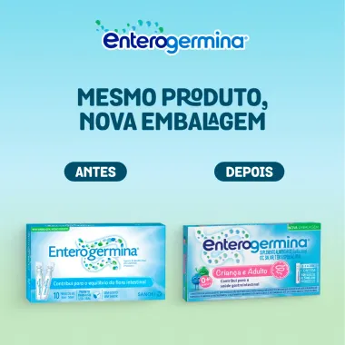 Probiótico Enterogermina Criança e Adulto 10 Frascos de 5ml Cada