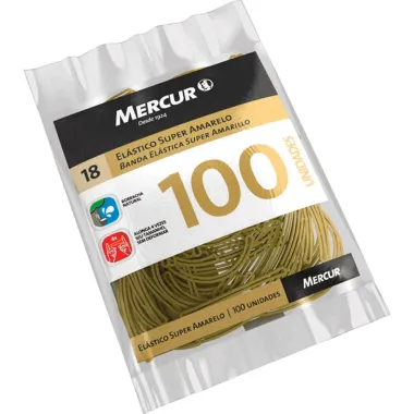 Elástico Mercur Super Amarelo 100 Unidades