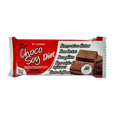 Chocolate Choco Soy Diet à Base de Soja Sem Açúcar com 20g