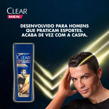 Shampoo Anticaspa Clear Sports Men Limpeza Profunda 400ml