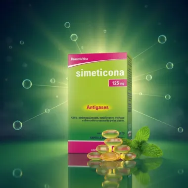 Simeticona 125mg Biosintética Genérico com 10 Cápsulas