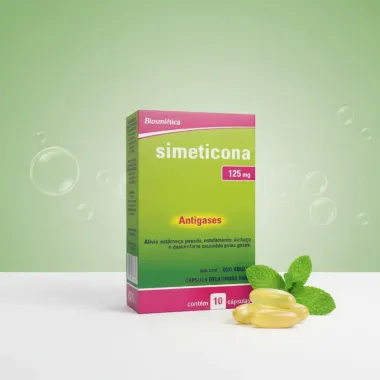 Simeticona 125mg Biosintética Genérico com 10 Cápsulas