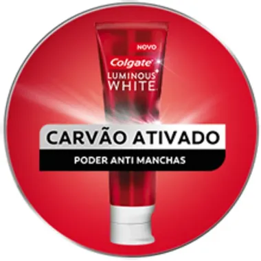 Creme Dental Colgate Luminous White Carvão Ativado 70g