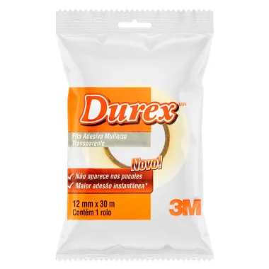 Fita Adesiva Durex Transparente 12mmx30m