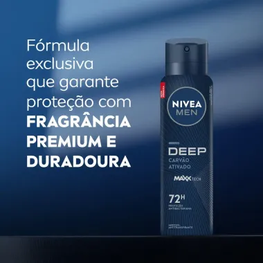 Desodorante Nivea Men Deep Original Aerosol Antitranspirante 48h 150ml