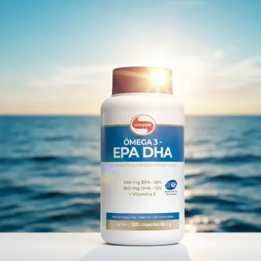 Ômega 3 EPA DHA 1g Vitafor 120 Cápsulas