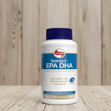 Ômega 3 EPA DHA 1g Vitafor 120 Cápsulas