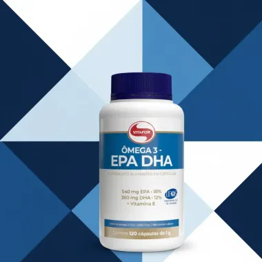 Ômega 3 EPA DHA 1g Vitafor 120 Cápsulas