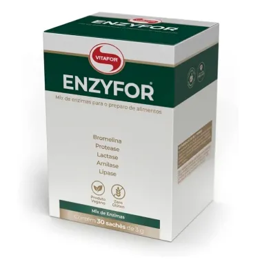 Enzyfor Vitafor Mix de Enzimas com 30 Sach&ecirc;s de 3g cada