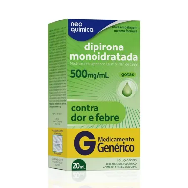 Dipirona Sódica 500mg/ml Neo Química Genérico Gotas 20ml