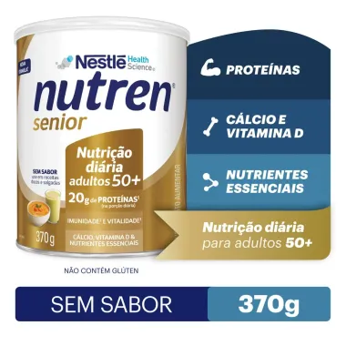 Nutren Senior Complemento Alimentar Sem Sabor 370g