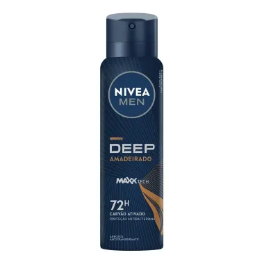 Desodorante Nivea Men Deep Amadeirado Aerosol Antitranspirante 48h 150ml