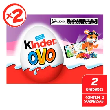 Chocolate Kinder Ovo Oceano Encantado com 2 Unidades de 20g cada