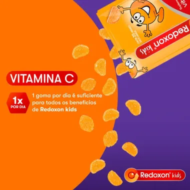 Redoxon Kids Vitamina C Sabor Laranja com 25 Gomas