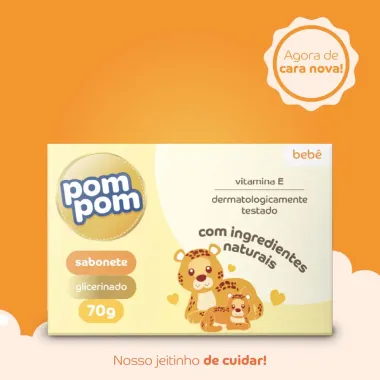Sabonete em Barra Pom Pom Glicerina 70g