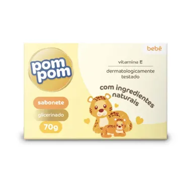 Sabonete em Barra Pom Pom Glicerina 70g