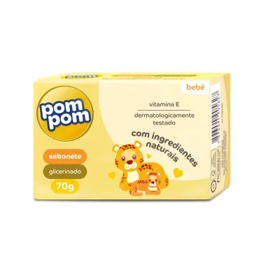 Sabonete em Barra Pom Pom Glicerina 70g
