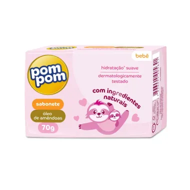 Sabonete Infantil Pom Pom &Oacute;leo de Am&ecirc;ndoas 70g