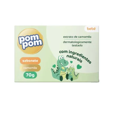 Sabonete Infantil Pom Pom Camomila e Erva Cidreira 80g