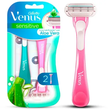 Aparelho de Depilação Gillette Venus Sensitive Descartável 2 Unidades