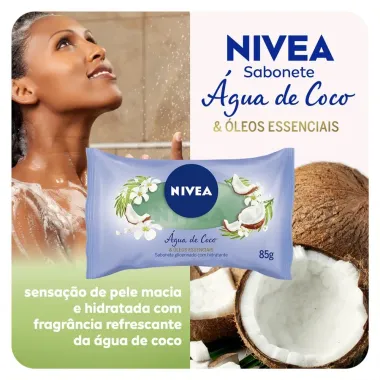 Sabonete em Barra Nivea Água de Coco e Óleos Essenciais 85g