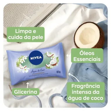 Sabonete em Barra Nivea Água de Coco e Óleos Essenciais 85g