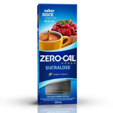 Adoçante Zero Cal Sucralose Gotas 100ml
