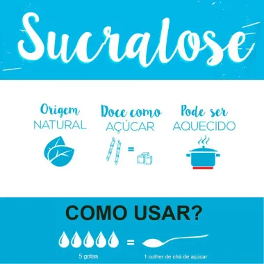 Adoçante Zero Cal Sucralose Gotas 100ml