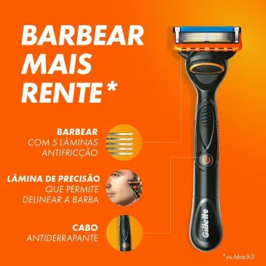 Carga para Aparelho de Barbear Gillette Fusion5