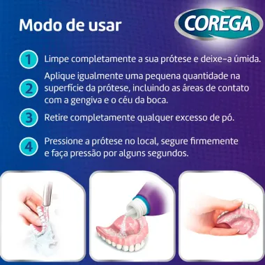Corega Pó Fixador de Dentadura 50g
