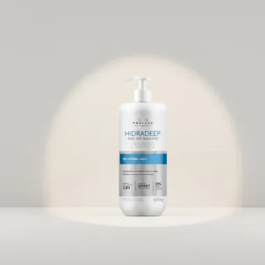 Hidradeep Gel de Banho Profuse Limpeza Hidratante Corporal e Facial 400g