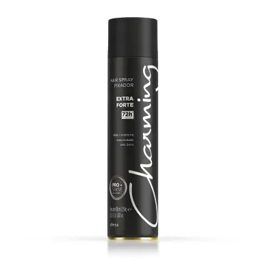 Hair Spray Fixador Charming Cless Extra Forte 72h Jato Seco 400ml