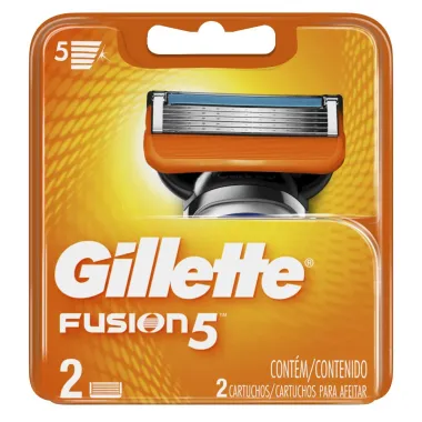 Carga para Aparelho de Barbear Gillette Fusion5 2 Unidades