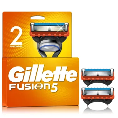 Carga para Aparelho de Barbear Gillette Fusion5 2 Unidades